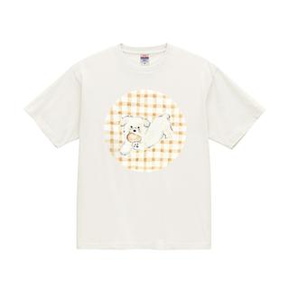 【利光春華】作品”パンが好き！”  Tシャツ cream