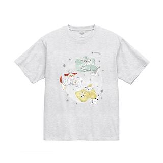 【利光春華】作品”パジャマパーティー”  Tシャツ ash gray