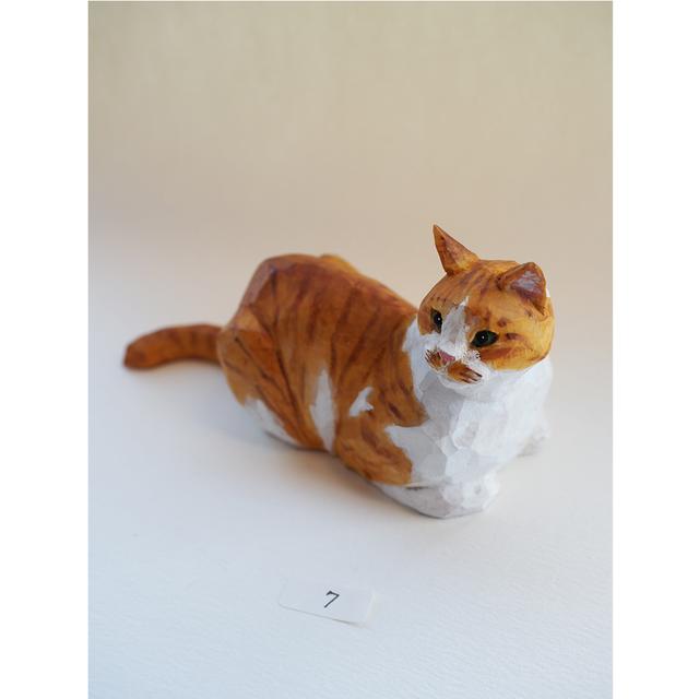 【バンナイリョウジ作品】⑦茶シロ(座)　※6月下旬頃ご配送予定