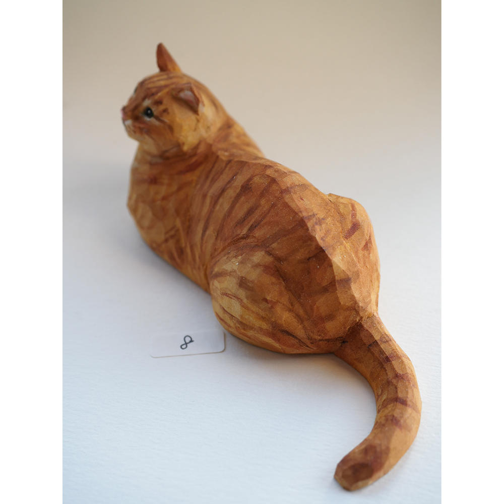 【バンナイリョウジ作品】⑧茶トラ(座)　※6月下旬頃ご配送予定