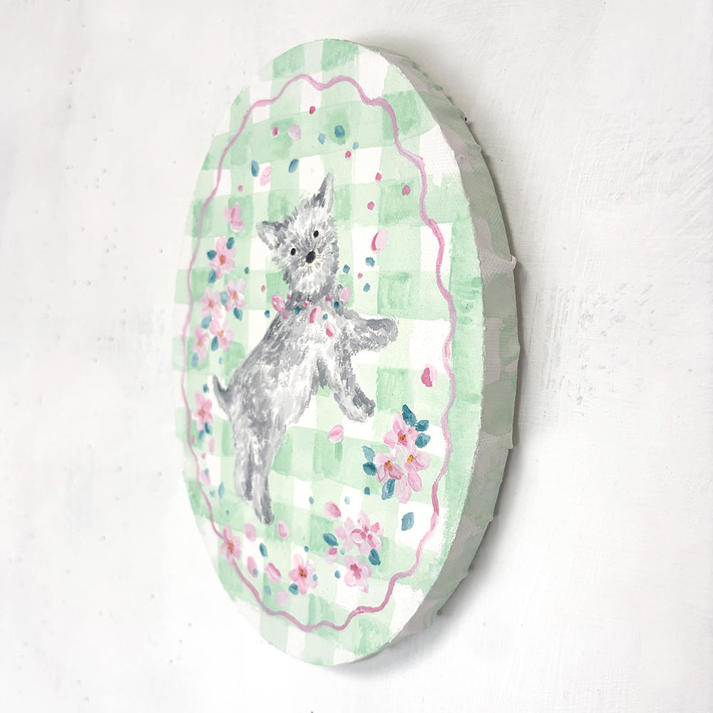 【利光春華・原画(後期)】No.25 お花見しよ！（Tiara）※会期終了後6月中の発送予定