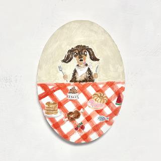 【利光春華・原画(後期)】No.31 ぼくのレストラン (Sheri) ※会期終了後6月中の発送予定