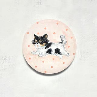 【利光春華・原画(後期)】No.40 お空から見守ってるよ！（Happy）※会期終了後6月中の発送予定