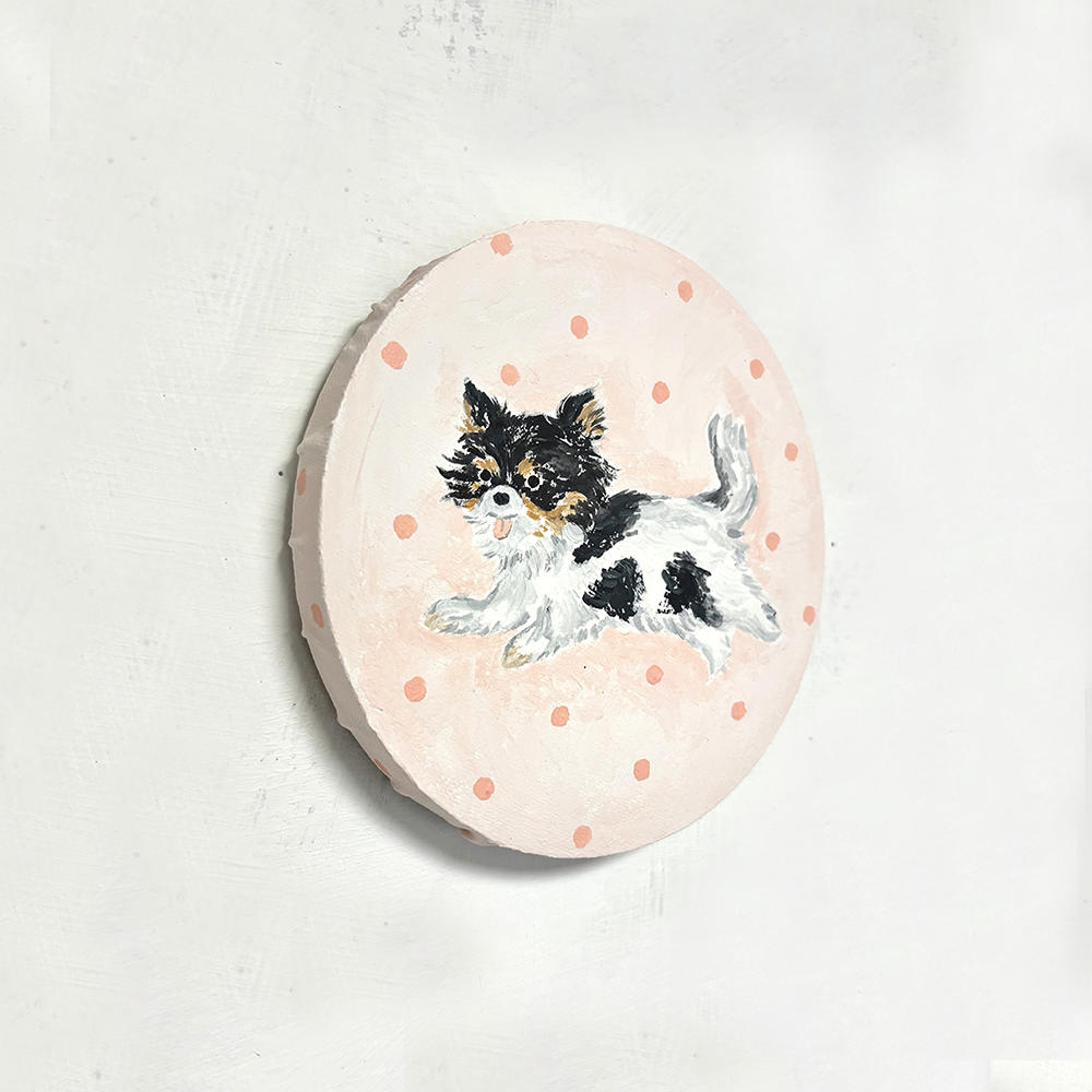 【利光春華・原画(後期)】No.40 お空から見守ってるよ！（Happy）※会期終了後6月中の発送予定