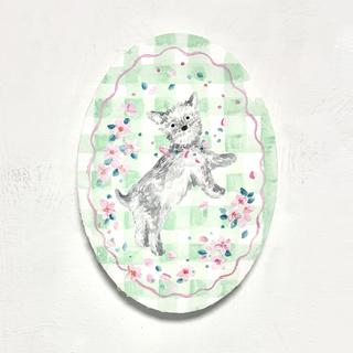 【利光春華・受注制作作品(後期)】No.25 お花見しよ！（Tiara）※会期終了後７月中の発送予定