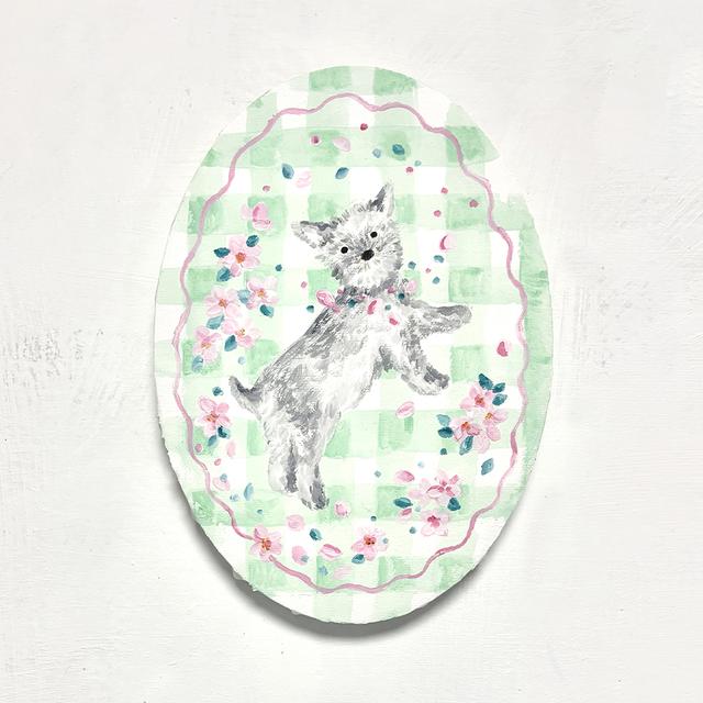 【利光春華・受注制作作品(後期)】No.25 お花見しよ！（Tiara）※会期終了後７月中の発送予定