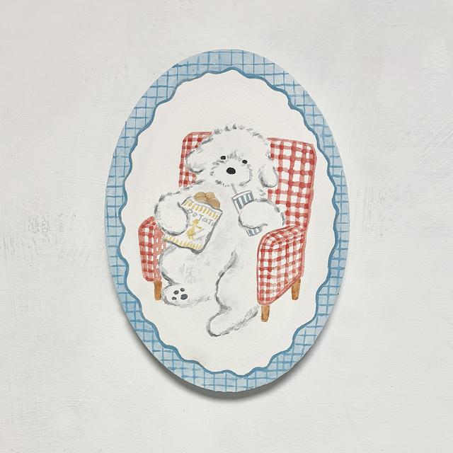 【利光春華・受注制作作品(後期)】No.36 僕は人間 (kinu) ※会期終了後７月中の発送予定