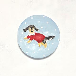 【利光春華・受注制作作品(後期)】No.39 ママ、虹の上でも元気だよ (Kohiji) ※会期終了後７月中の発送予定