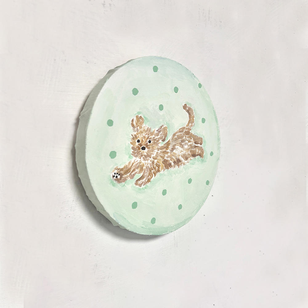 【利光春華・受注制作作品(後期)】No.43 元気いっぱい (LYON) ※会期終了後７月中の発送予定