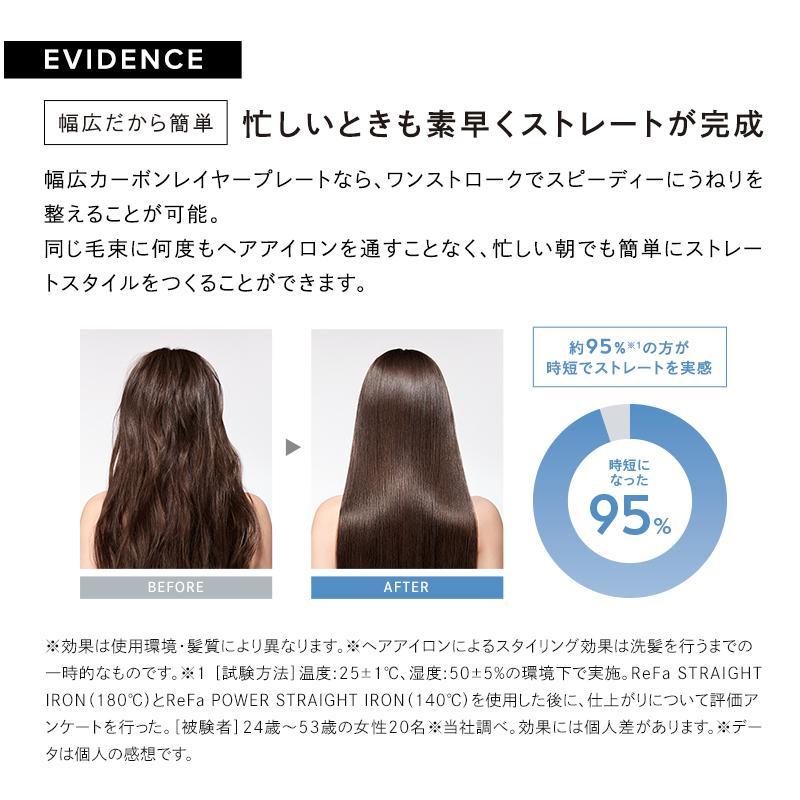 ReFa（リファ）POWER STRAIGHT IRON（パワーストレートアイロン）ブラック