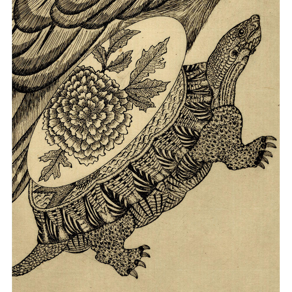 【サイン入り】永井一正 銅版画作品 「LIFE 6」
