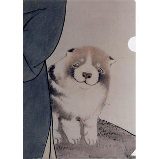 長沢蘆雪「童子に狗子図」　A4 クリアファイル
