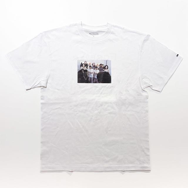 WHITE／サイズの選択可】FOREVER YOUNG cast photo s/s tee 白 Larry