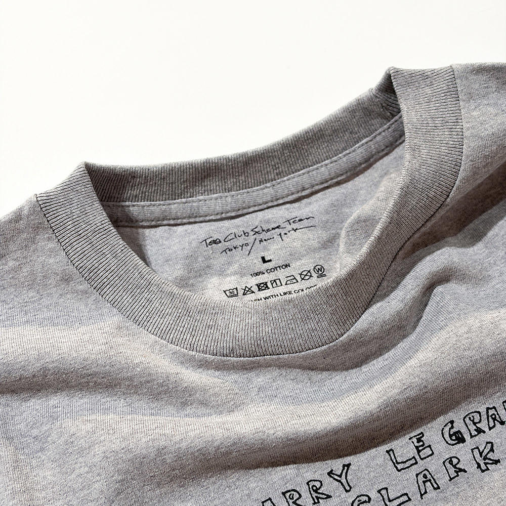 【H.GRAY／サイズの選択可】SELF-PORTRAIT s/s tee 杢グレー
