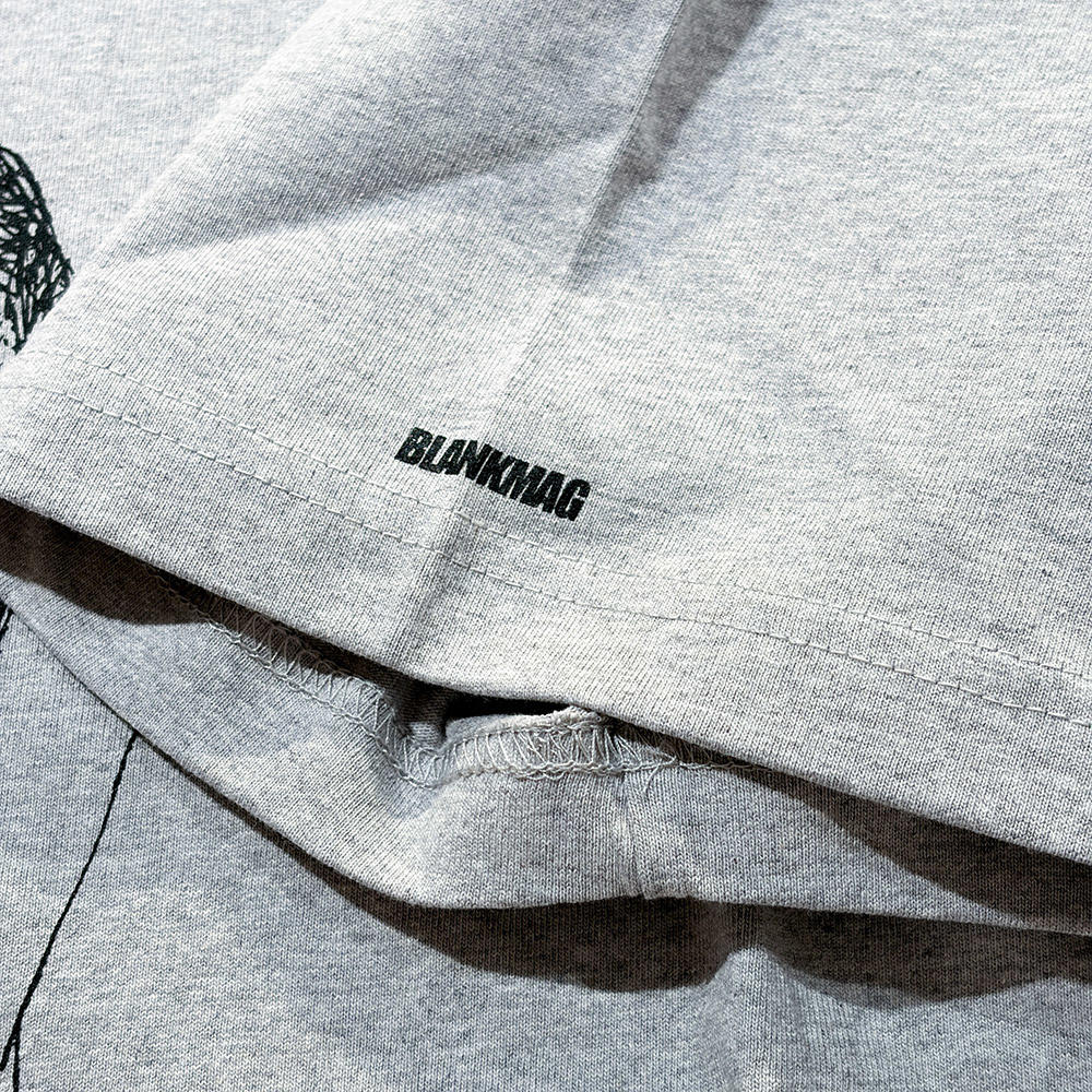 【H.GRAY／サイズの選択可】SELF-PORTRAIT s/s tee 杢グレー