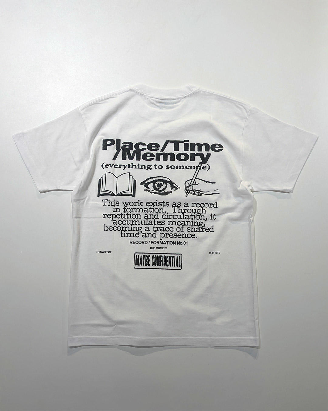 【サイズの選択可能】“FORMATION / RECORD” T-Shirt by HOME ECONOMICS EXPERIMENT × BLANKMAG Tシャツ