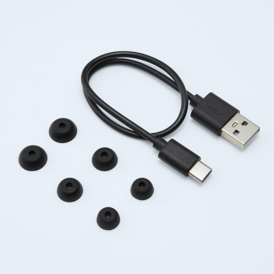 radius（ラディウス)ふわふわフロッキーver NEKO完全ワイヤレスイヤホン  まっくろ　
