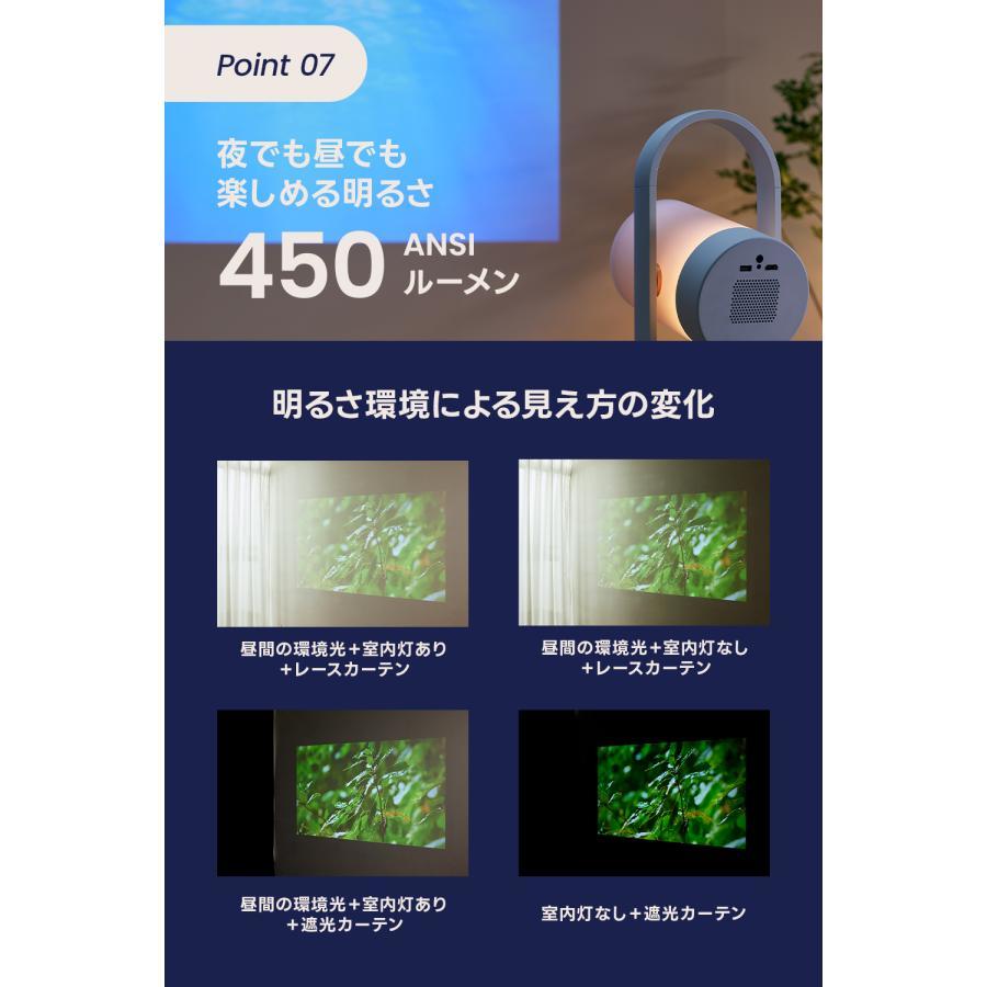 【ご予約受付中/特別価格】Adget(アジェット) Vesper ライト一体型スマートプロジェクター ブラック