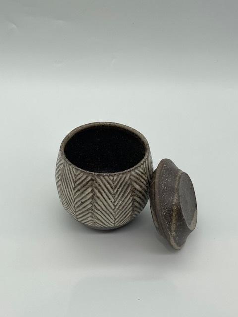 （ヘリンボーン）塩壺小