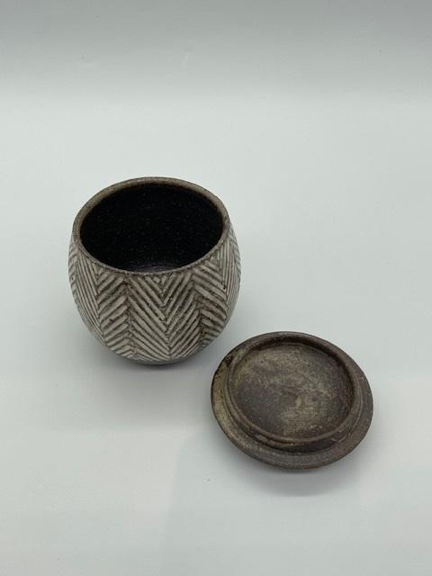 （ヘリンボーン）塩壺小