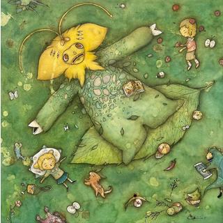 【ご予約受付】【かいじゅうたちの楽園】複製画「昼下がりのヤメタランス」※納期はご注文から１カ月半～２カ月ほどで発送予定。