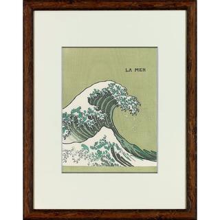 『LA MER』オーケストラスコア 初版表紙 浮世絵木版画【茶色額】