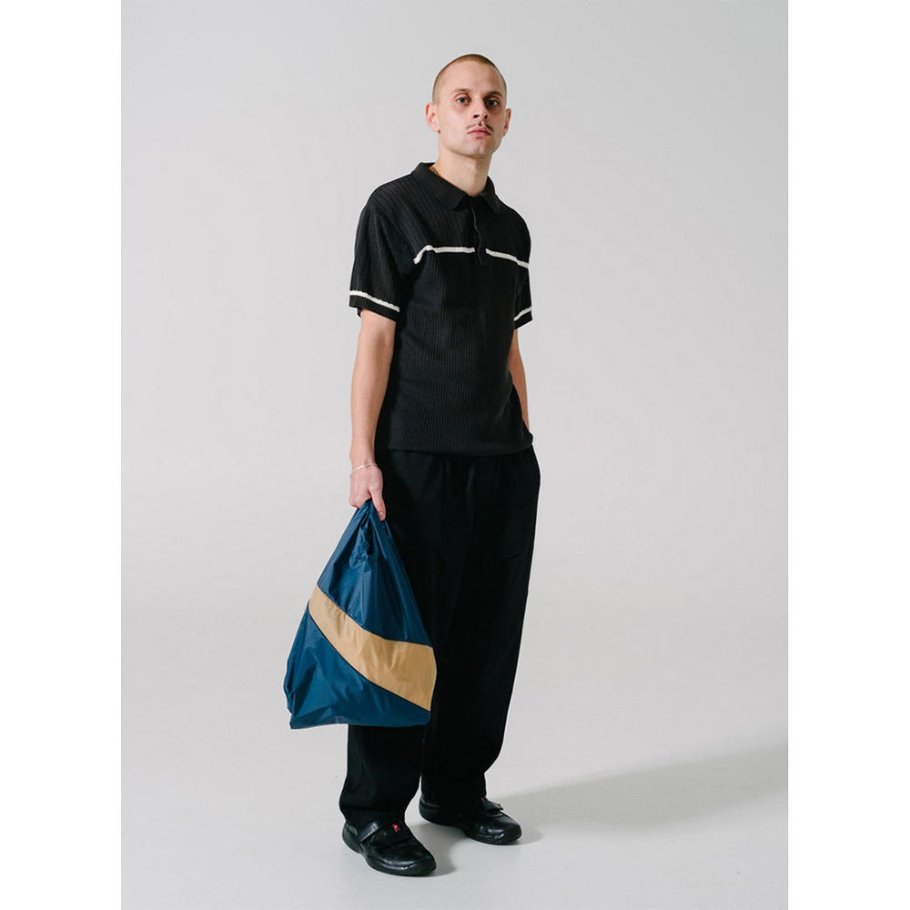 【SUSAN BIJL】The New Shopping BagNavy & CamelM