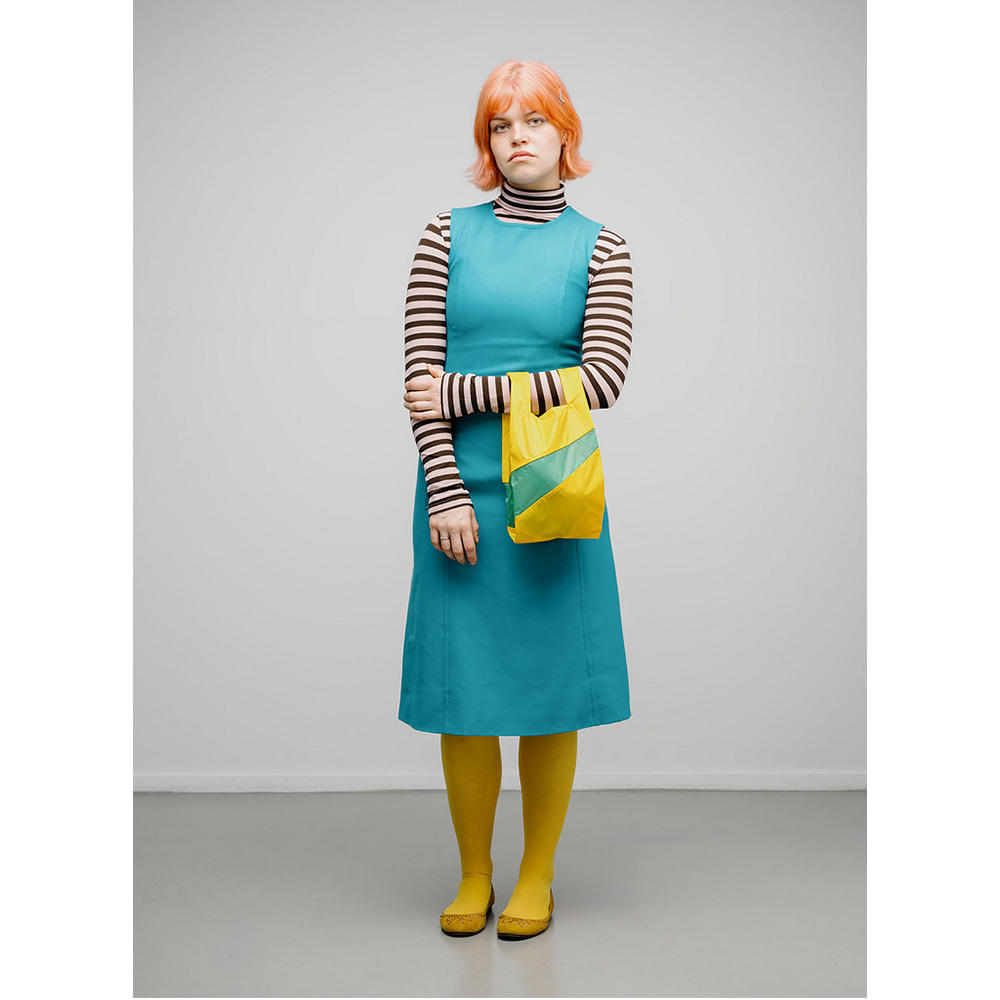 【SUSAN BIJL】The New Shopping BagSunflower & Holly GreenS