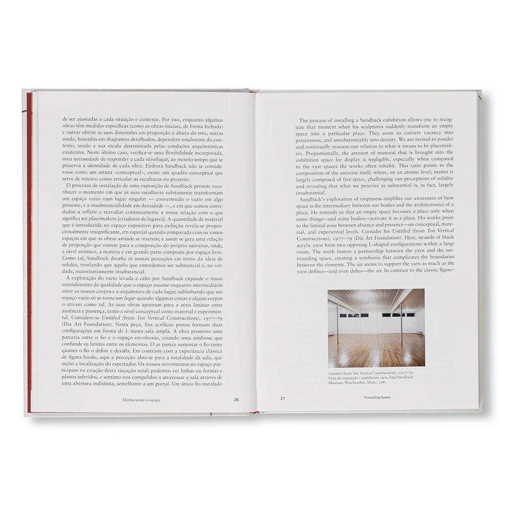 THREADING SPACE by Fred Sandback（フレッド・サンドバック） 作品集