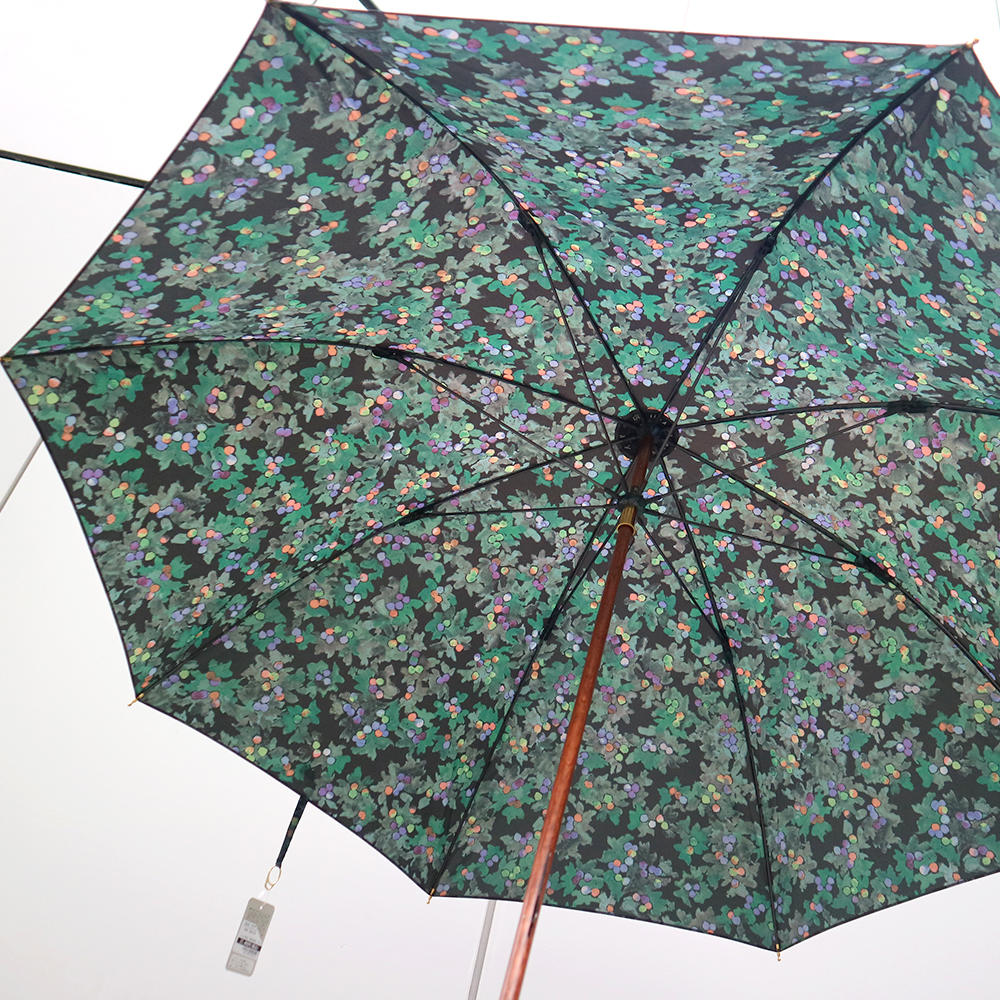 イイダ傘店 晴雨兼用傘 ダークブルーベリー