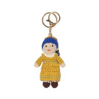 Crochet Keyring　GIRL WITH PEARL EARRING（ガール ウィズ パールイヤリング）クロシェットキーリング