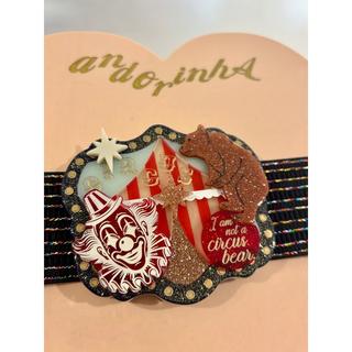 【さんかく× Andorinha collaboration】帯ベルト ""Circus""　くま