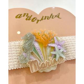 【さんかく× Andorinha collaboration】帯ベルト "Marine" タツノオトシゴ