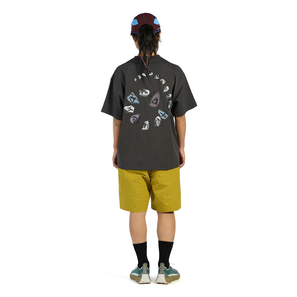 【Same Paper／チャコール／サイズの選択可】Spiral Stone T-shirt Tシャツ
