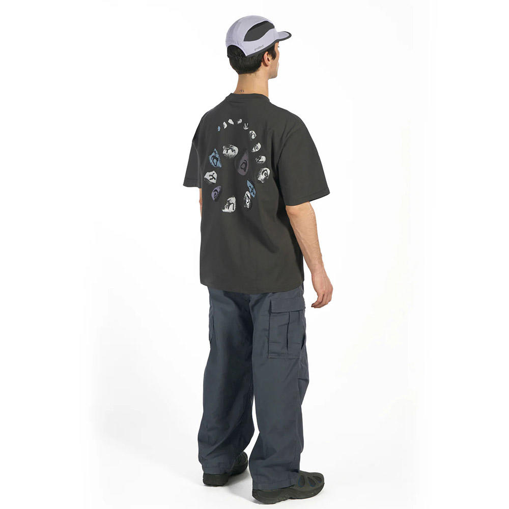 【Same Paper／チャコール／サイズの選択可】Spiral Stone T-shirt Tシャツ