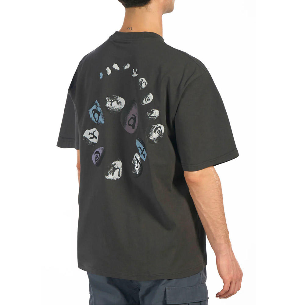 【Same Paper／チャコール／サイズの選択可】Spiral Stone T-shirt Tシャツ