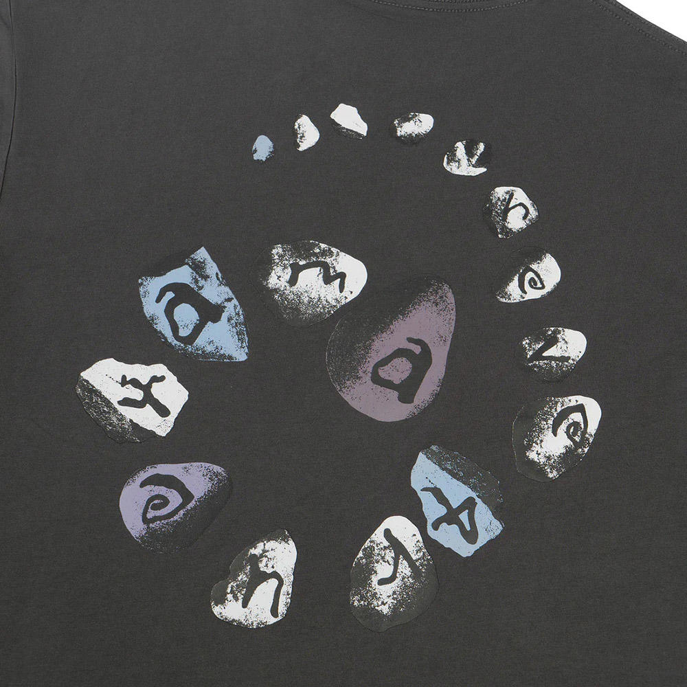 【Same Paper／チャコール／サイズの選択可】Spiral Stone T-shirt Tシャツ