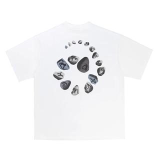 【Same Paper／ホワイト／サイズの選択可】Spiral Stone T-shirt Tシャツ