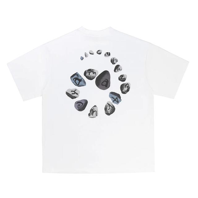 【Same Paper／ホワイト／サイズの選択可】Spiral Stone T-shirt Tシャツ
