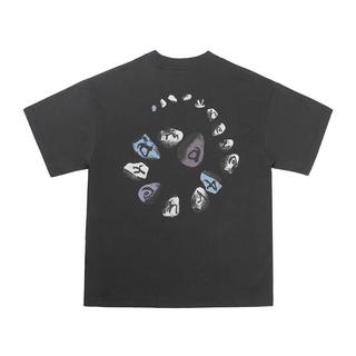 【Same Paper／チャコール／サイズの選択可】Spiral Stone T-shirt Tシャツ