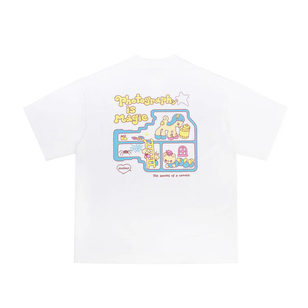 【Same Paper×ancco／ホワイト／サイズの選択可】Photography is Magic Short Sleeve T-shirt Tシャツ