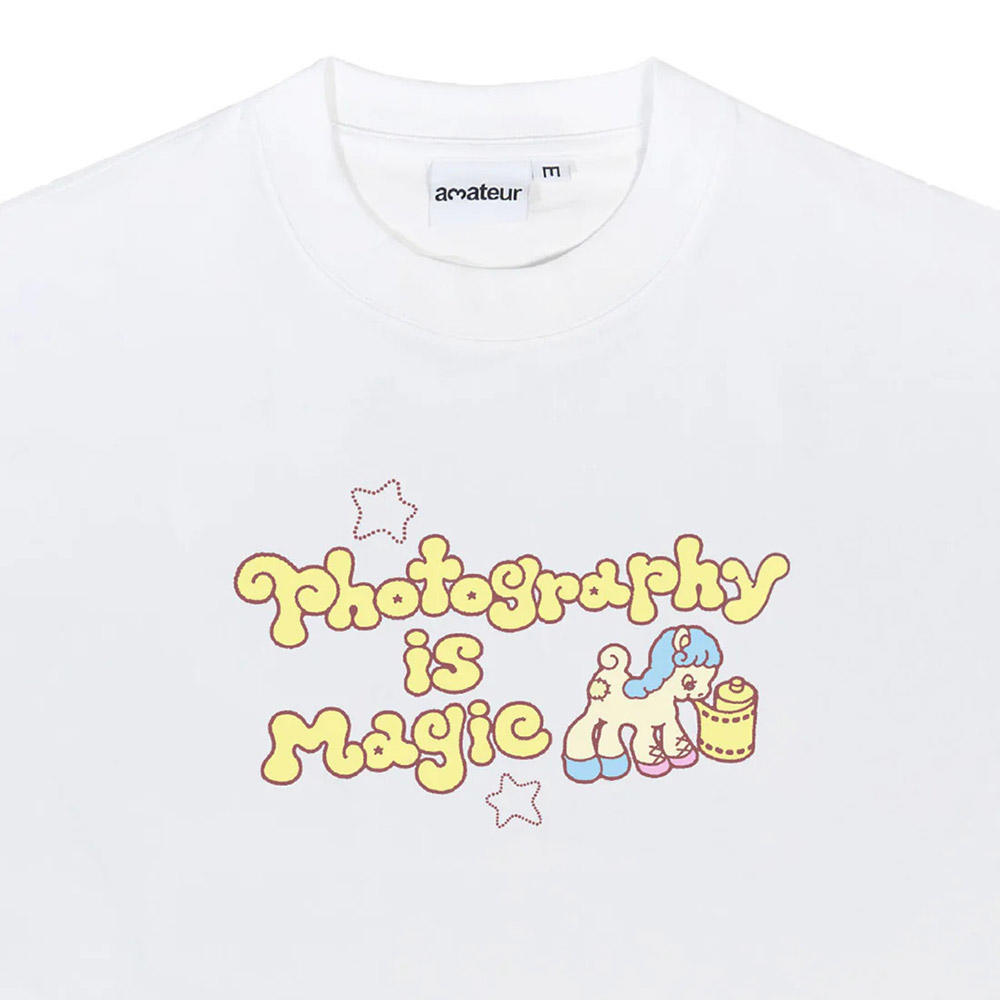 【Same Paper×ancco／ホワイト／サイズの選択可】Photography is Magic Short Sleeve T-shirt Tシャツ