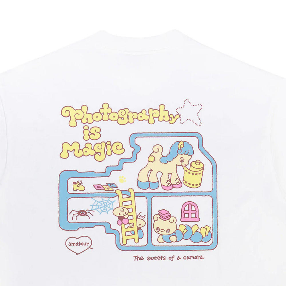 【Same Paper×ancco／ホワイト／サイズの選択可】Photography is Magic Short Sleeve T-shirt Tシャツ