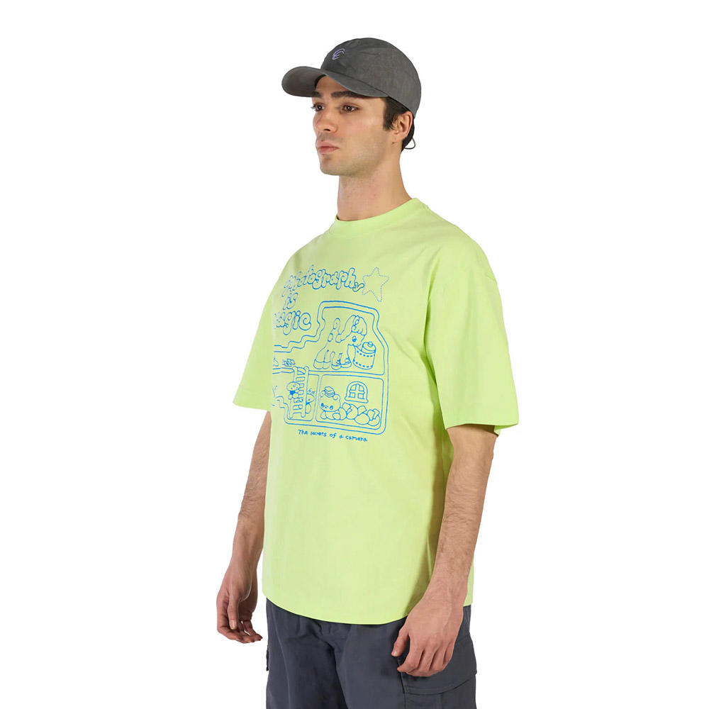 【Same Paper×ancco／グリーン／サイズの選択可】Photography is Magic Short Sleeve T-shirt Tシャツ