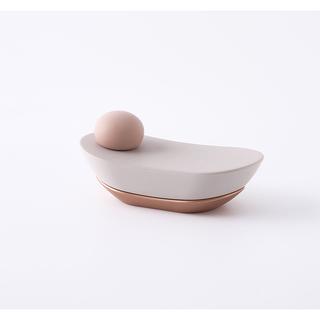 【stone+】aroma stone curve ピンクベージュ