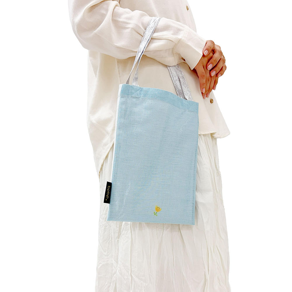 布川愛子　BOIL LAYERED MINI TOTE BAG ボイル生地 レイヤード ミニトートバッグ -BOUQUET- RABBIT&CAT