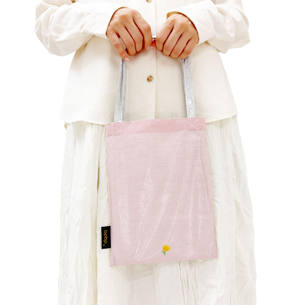 布川愛子　BOIL LAYERED MINI TOTE BAG ボイル生地 レイヤード ミニトートバッグ -BOUQUET- CAT&CAT