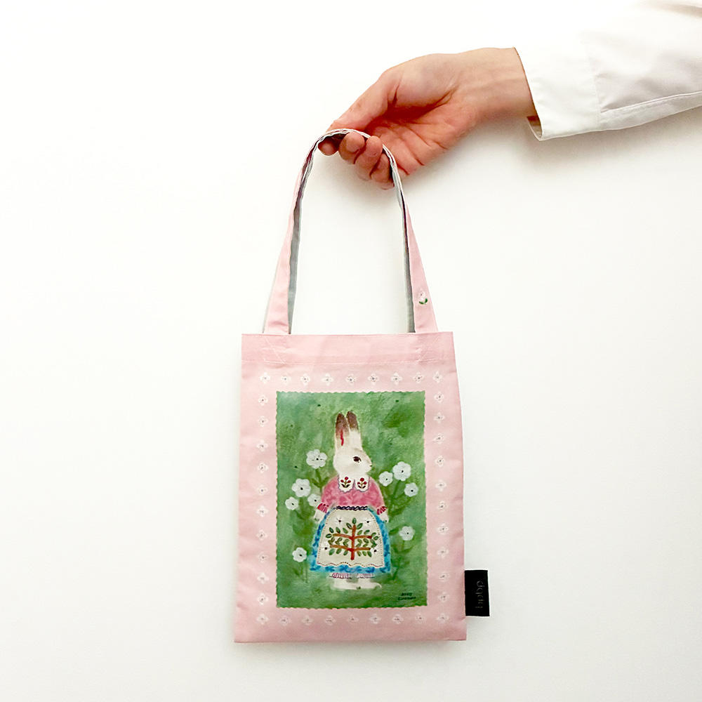 布川愛子　SHEETING MINI TOTE BAG シーチング ミニトートバッグ -BLOOM-