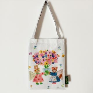 布川愛子　BOIL LAYERED MINI TOTE BAG ボイル生地 レイヤード ミニトートバッグ -BOUQUET- RABBIT&CAT