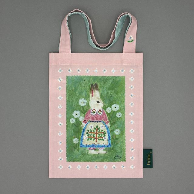 布川愛子　SHEETING MINI TOTE BAG シーチング ミニトートバッグ -BLOOM-